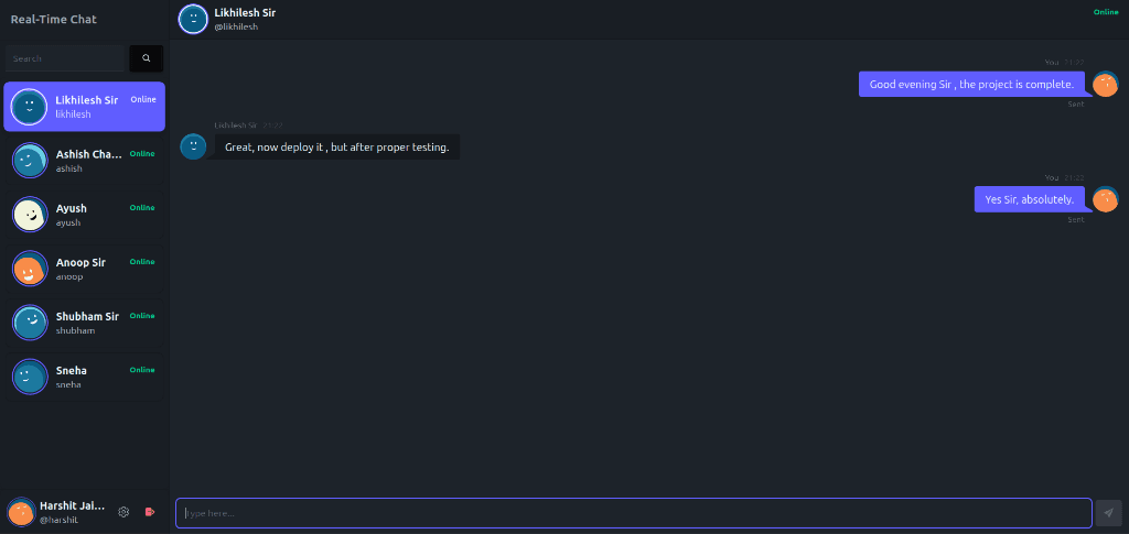 Real-time Chat Application